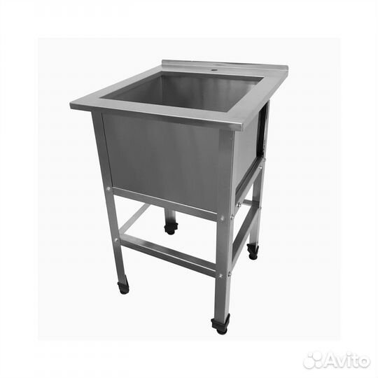 Стол разделочно-производственный С бортом И полкой