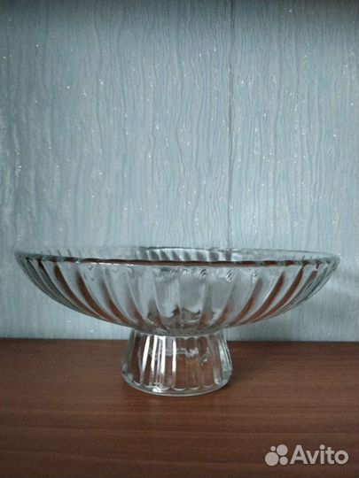 Ваза для фруктов стекло СССР