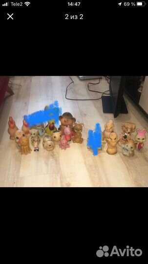 Коллекция резиновых игрушек