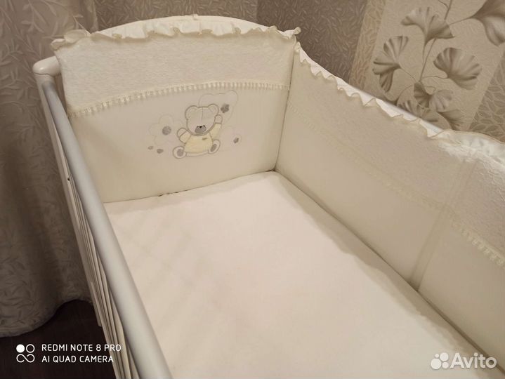 Детская кроватка pali с маятниковым механизмом