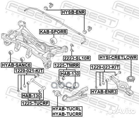 Тяга задняя поперечная задняя 1225tmrr Febest