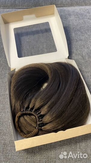 Хвост волосы на резинке