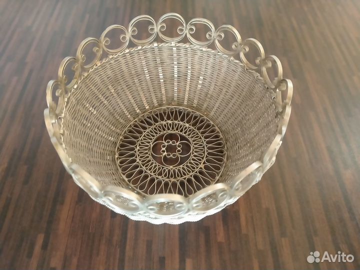 Конфетница мельхиор СССР