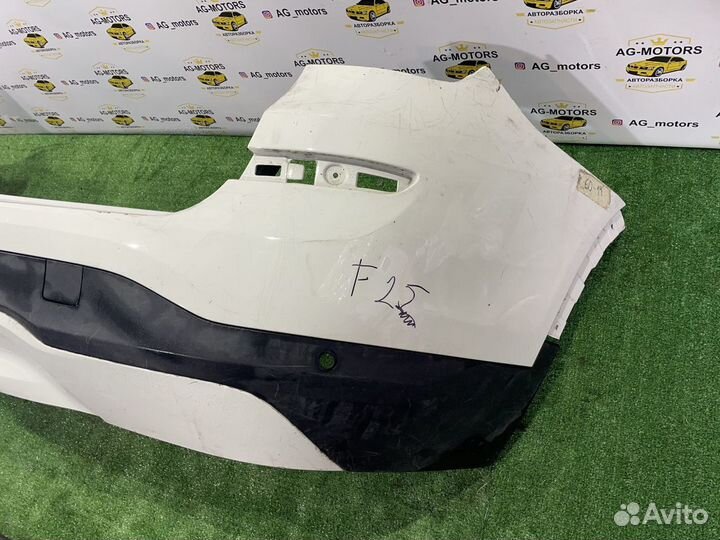 Бампер задний BMW X3 (F25) II рест (белый,красный)