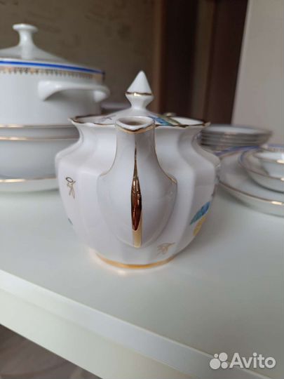 Заварочный чайник костяной фарфор Вербилки