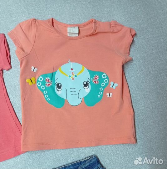 Пакетом одежда для девочки 68-74р