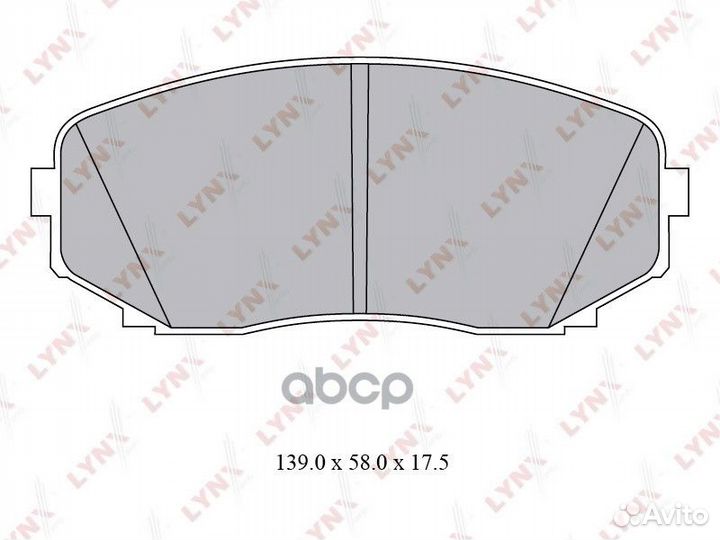 Колодки тормозные дисковые перед BD5116 LYN