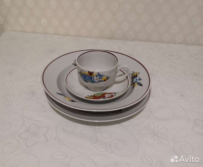 Набор детской посуды СССР