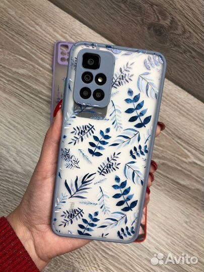 Чехол Xiaomi Redmi 10 пластик/силикон/защита камер