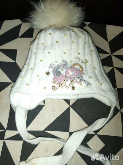 Шапка на девочку на 3-5 лет