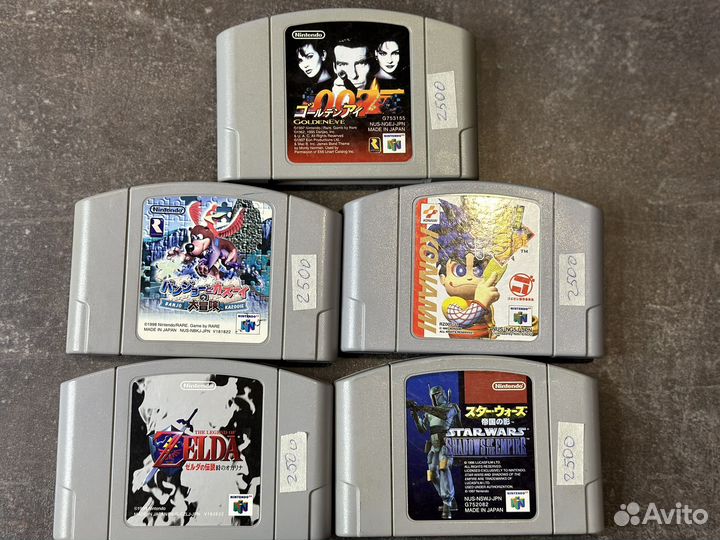 Картриджи Nintendo 64 оригинальные