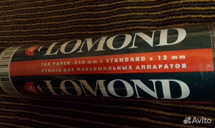 Бумага для факсимильных аппаратов 210 мм х 12 мм