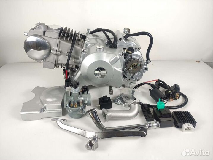 Двигатель питбайка 125см3 механика, электростартер