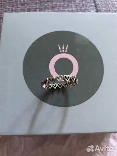 Pandora оригинал кольцо 17 серебро клипса rose