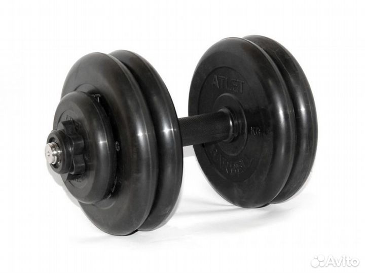 Гантель разборная обрезиненная Barbell 24 кг