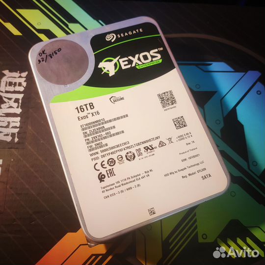 Seagate exos 16tb