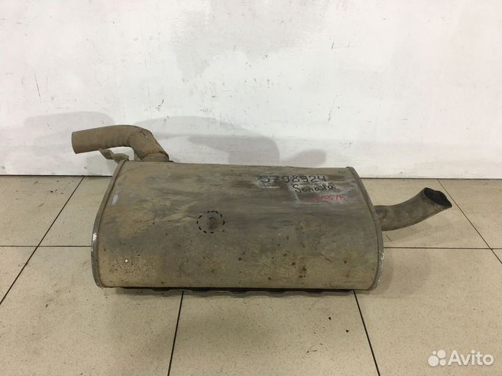 Задняя банка глушителя