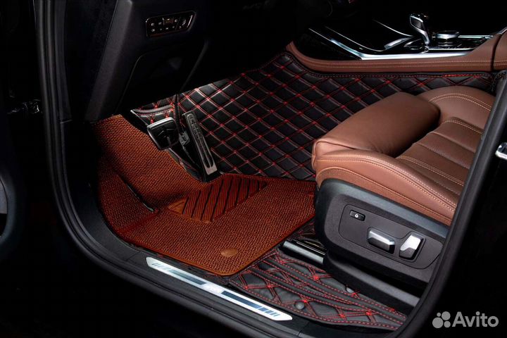 3D Коврики Toyota Салон Багажник из Экокожи