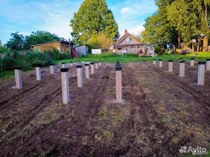 Фундамент на жб сваях