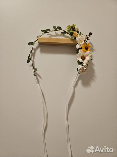 Ободок (венок) для волос ручной работы