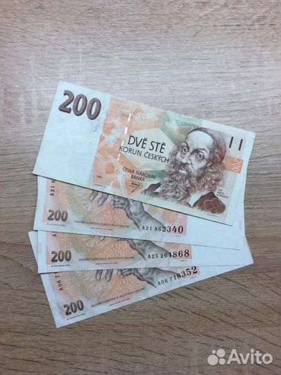 200 крон 1993 года Банкноты Чехии