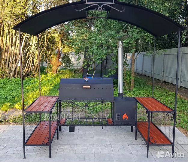 Мангал с крышей