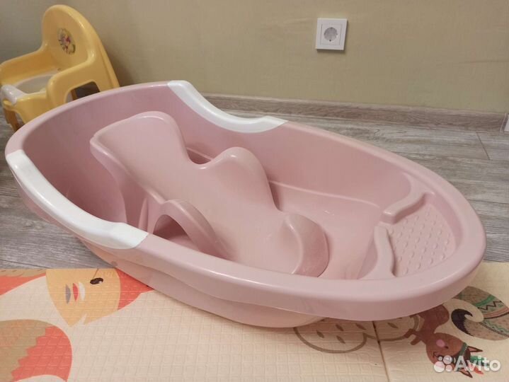 Ванночка для купания с горкой и гамаком