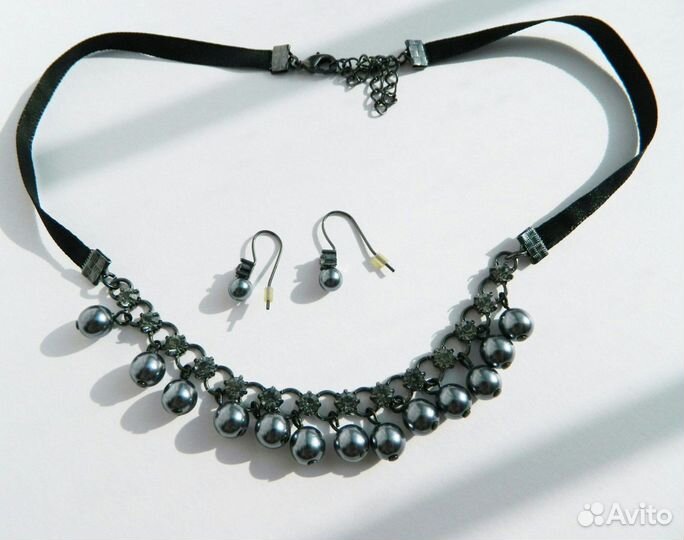 Avon колье и серьги 