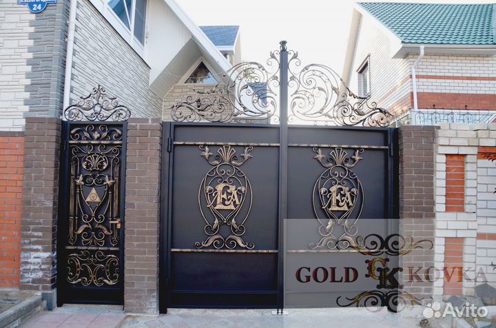 Ворота кованые