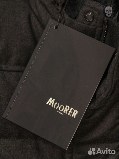 MooRer Оригинал пуховик бомбер с мехом мужской