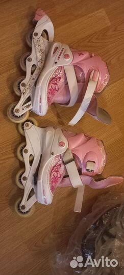 Ролики розовые