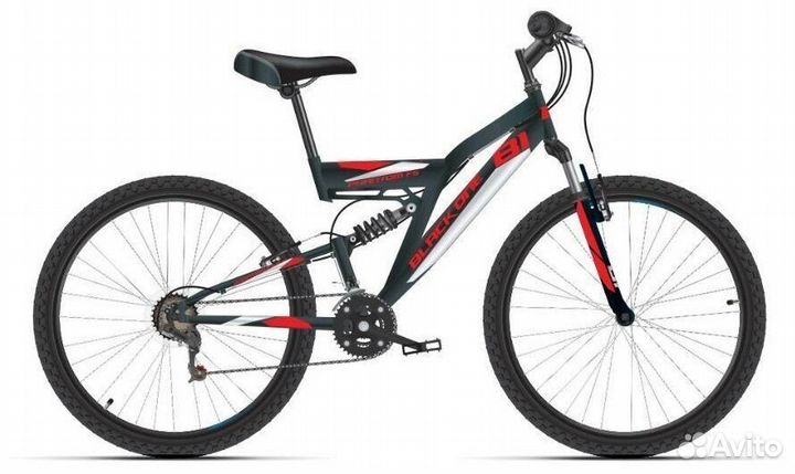 Велосипед Black One Ice Phantom FS 27 черный/красн