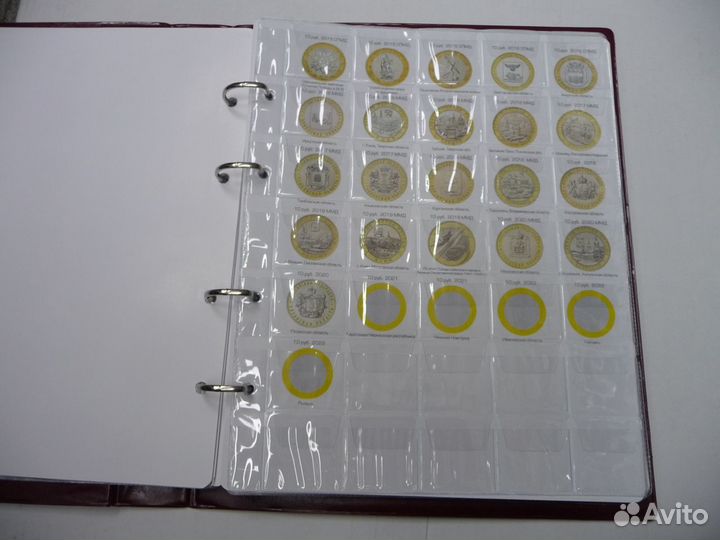 Альбом для юбилейных монет и бон РФ