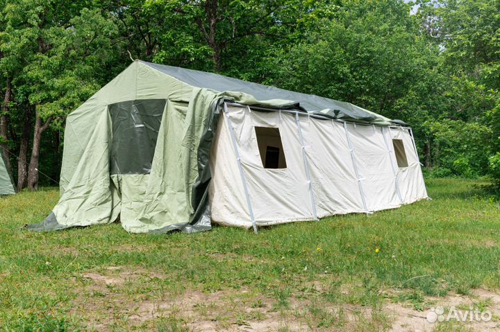 Полевая палатка армейская на шестнадцать мест