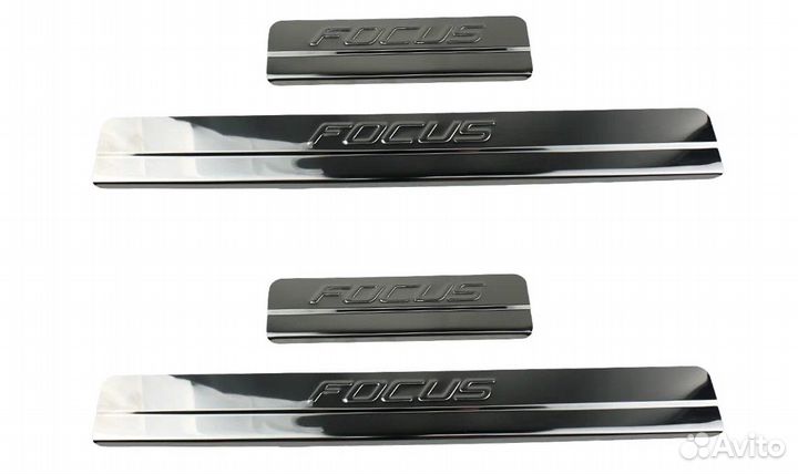 Накладки на пороги Форд Фокус 3 2011-2015г