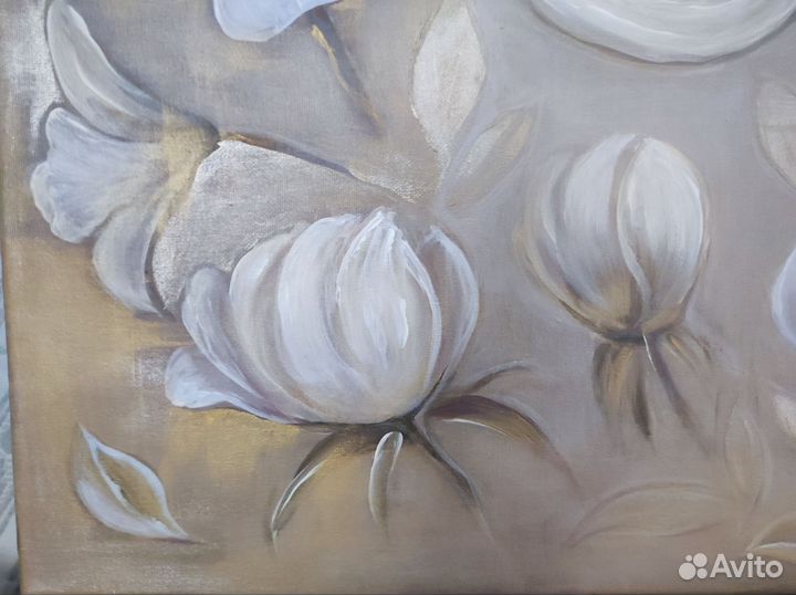 Картина акрилом на холсте 