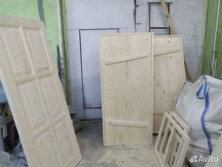 Двери деревянные банные