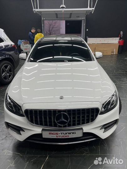 Решетка GT Style Mercedes E-class W213 дорест