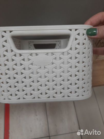 Корзина ротанг бежевый (есть 6шт)