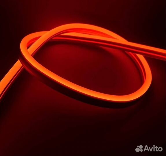 Тонкий гибкий неон LED NEO neon 220 Вольт 8х16