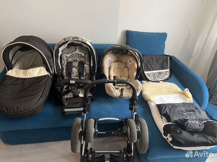 Коляска 2 в 1 Teutonia be you +автолю-ка+ мех.конв