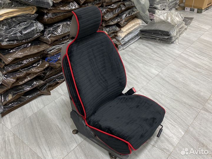 Накидки на автомобильные сидения велюр полостый