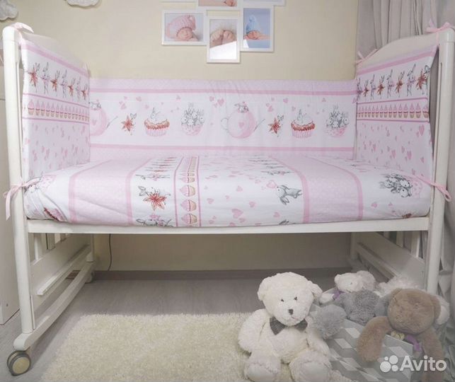 Бортики в детскую кроватку