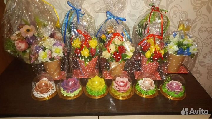 Букет цветов из мыла