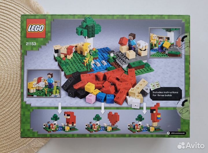 Lego Minecraft 21153 Шерстяная ферма