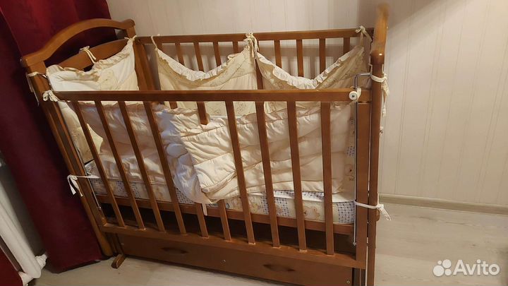 Детская кровать 120х60 и матрац