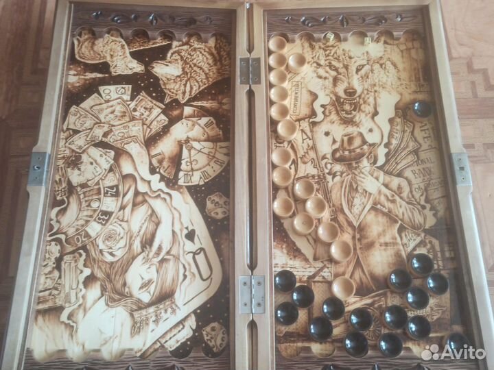 Нарды резные ручной работы