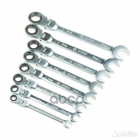 Набор ключей комбинированных 8пр. трещоточные