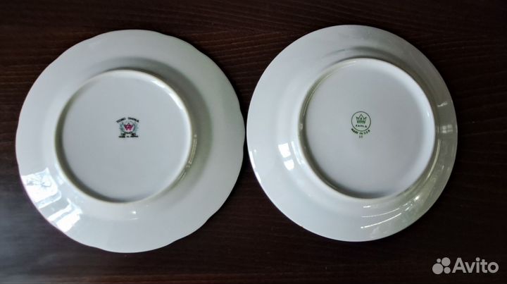 Тарелки десертные диаметр 19 см Япония и ГДР