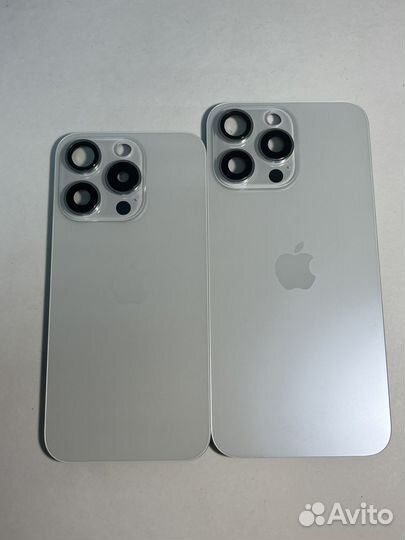 Задняя крышка iPhone 15 pro white titanium